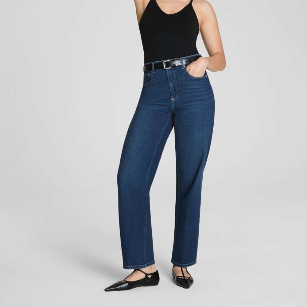 SPANXshape Authentic 360 90s Straight Leg Jeans Size S, Tall - Adriatic Blue